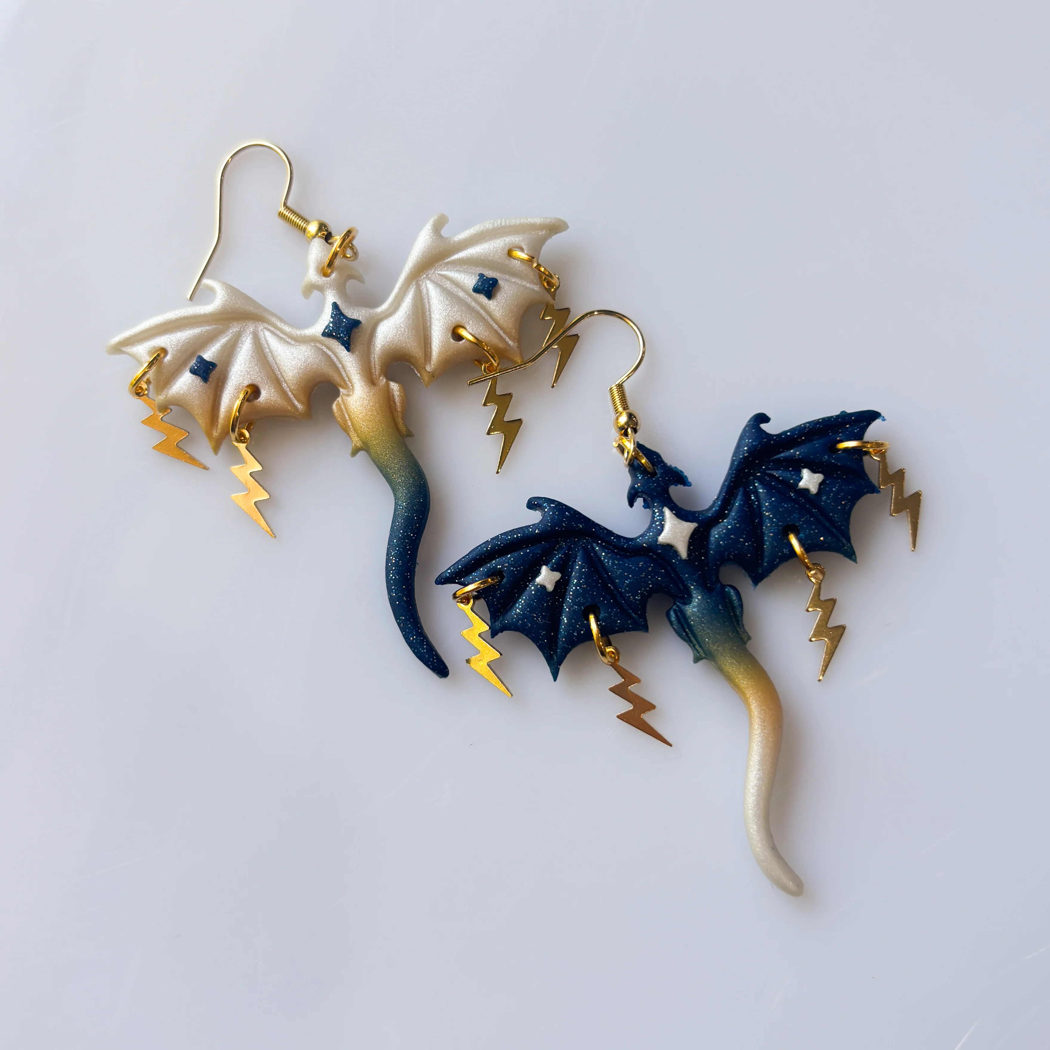 STARRY NIGHT DRAGON EARRINGS (LARGE) - Image 3