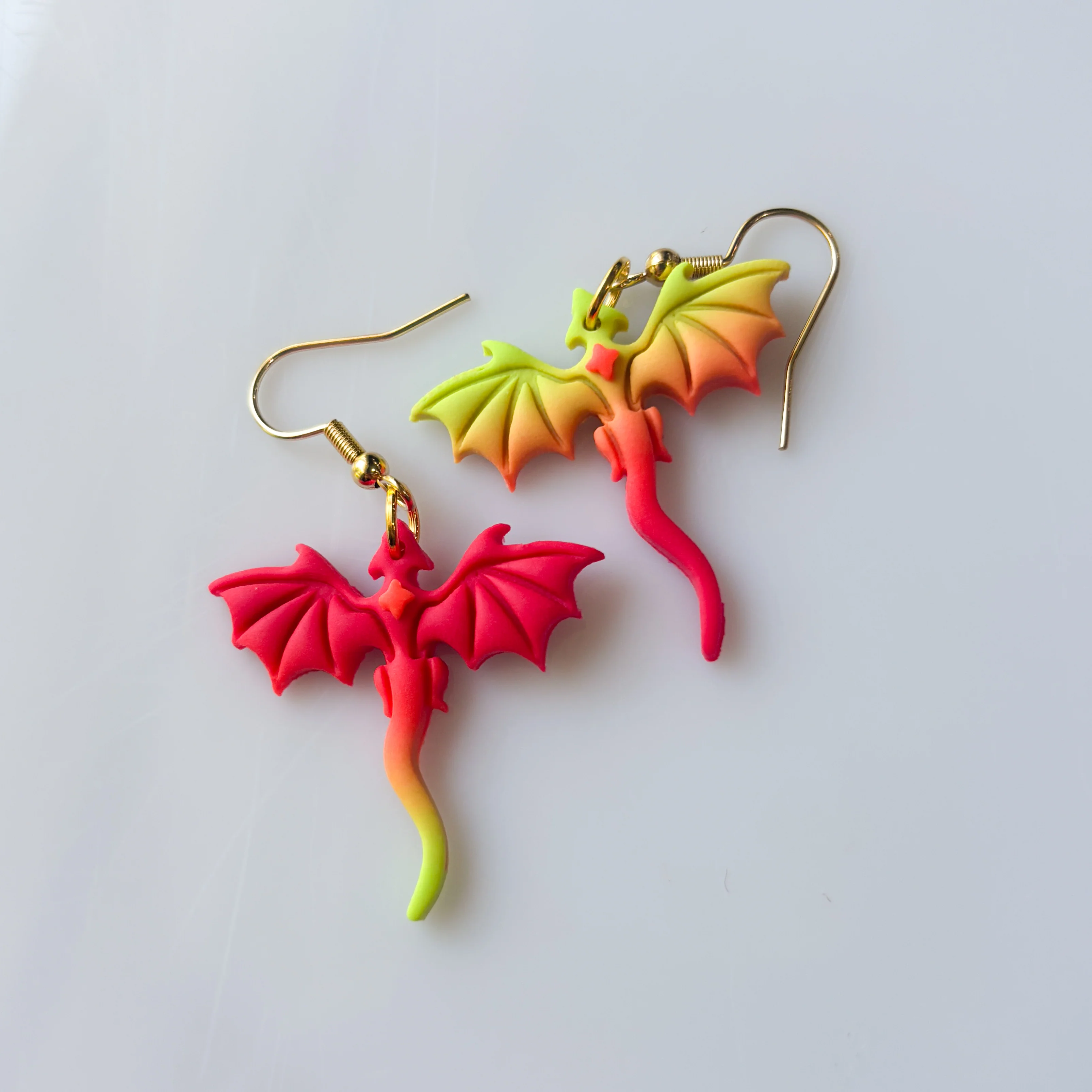NEON DRAGON EARRINGS (MINI) - Image 3