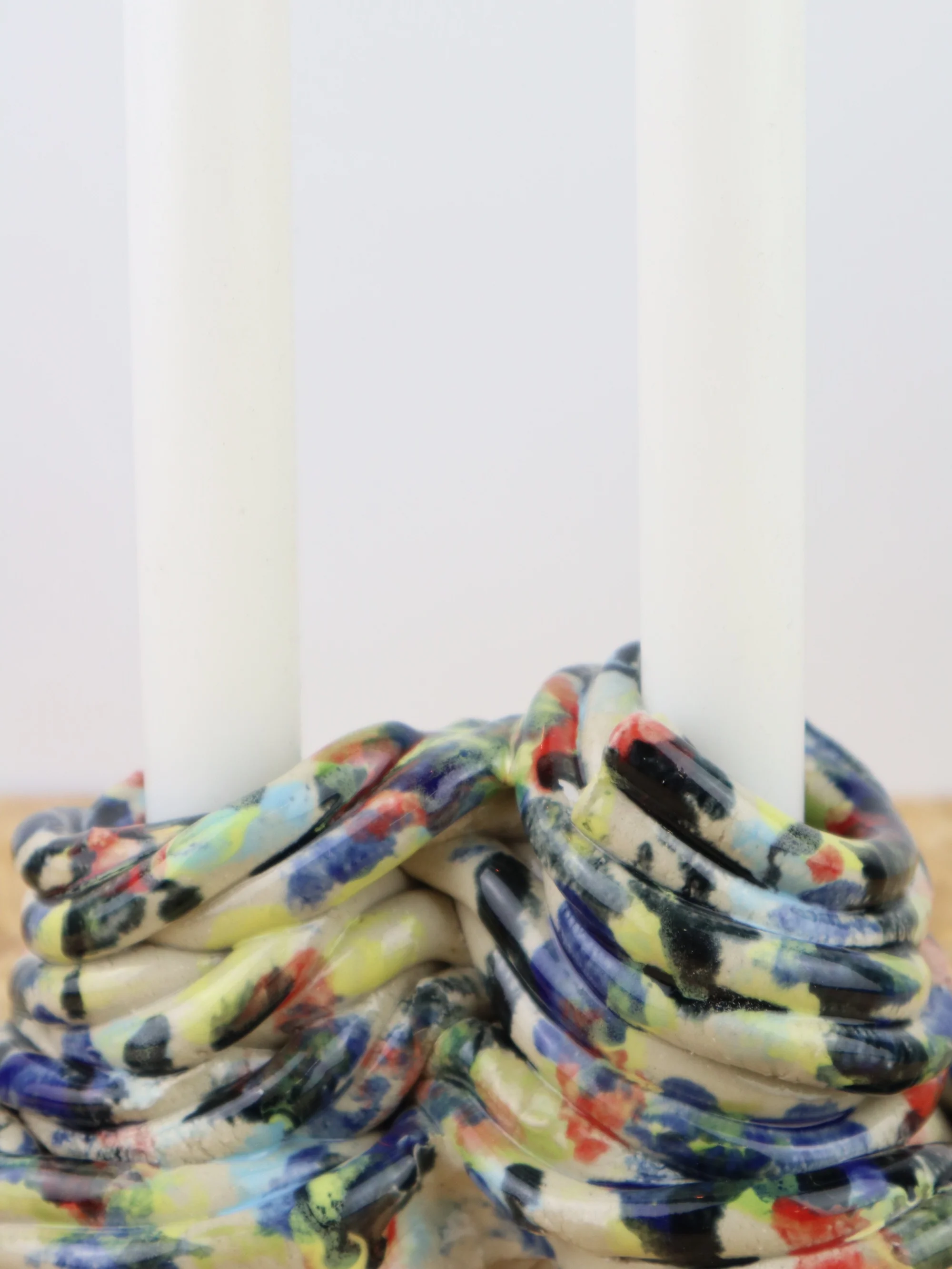 Extruded candle holder- multi color- romantic duo - Image 2