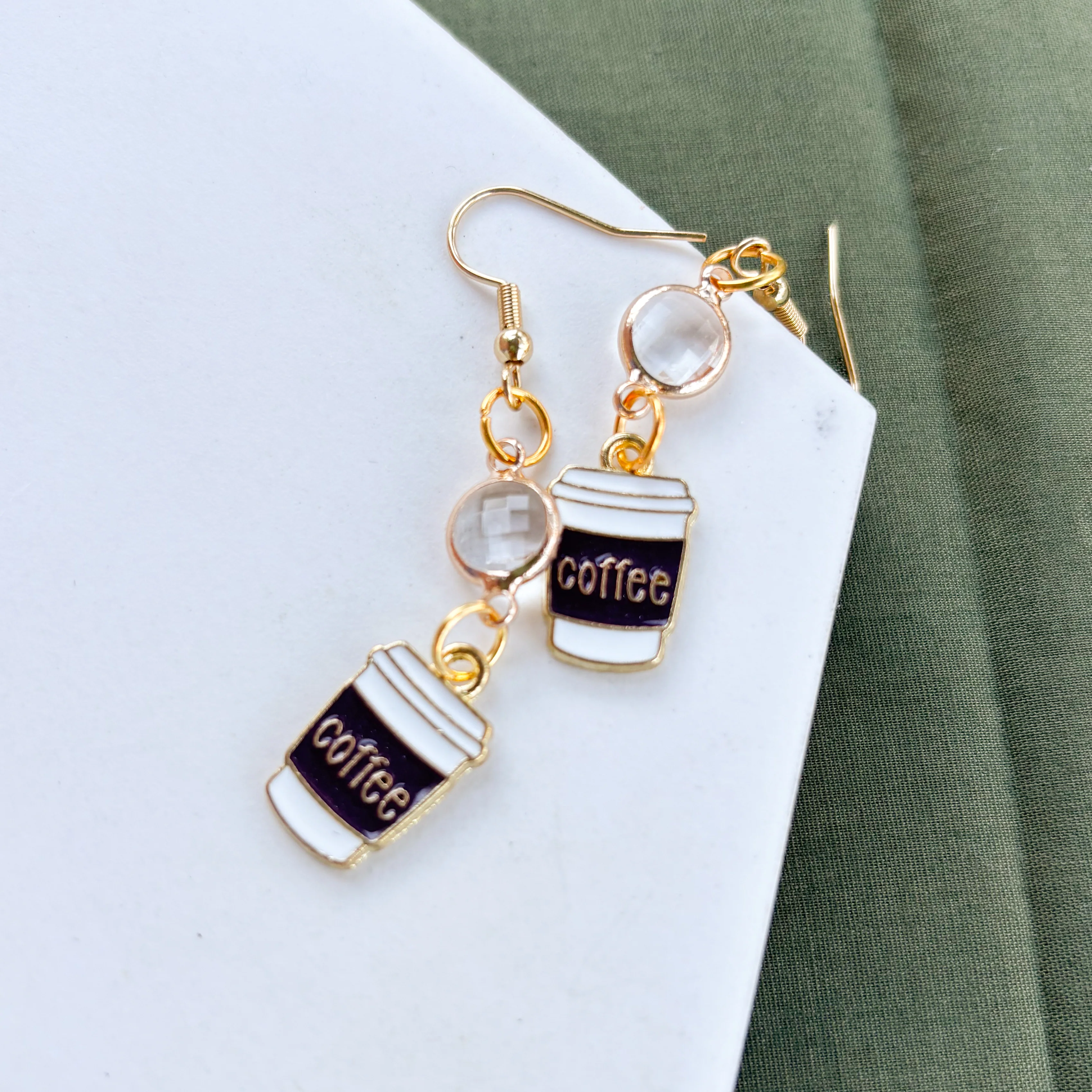 COFFEE CHARM EARRINGS