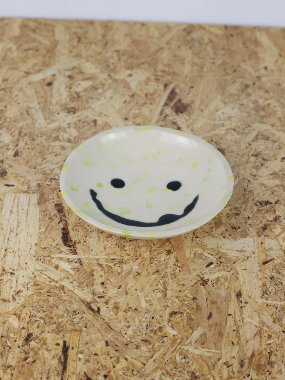 Medium – You are funny trinket bowl -in light green dots