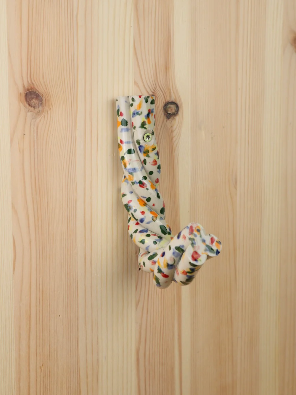Twisted “clown colors” Extruded hanger