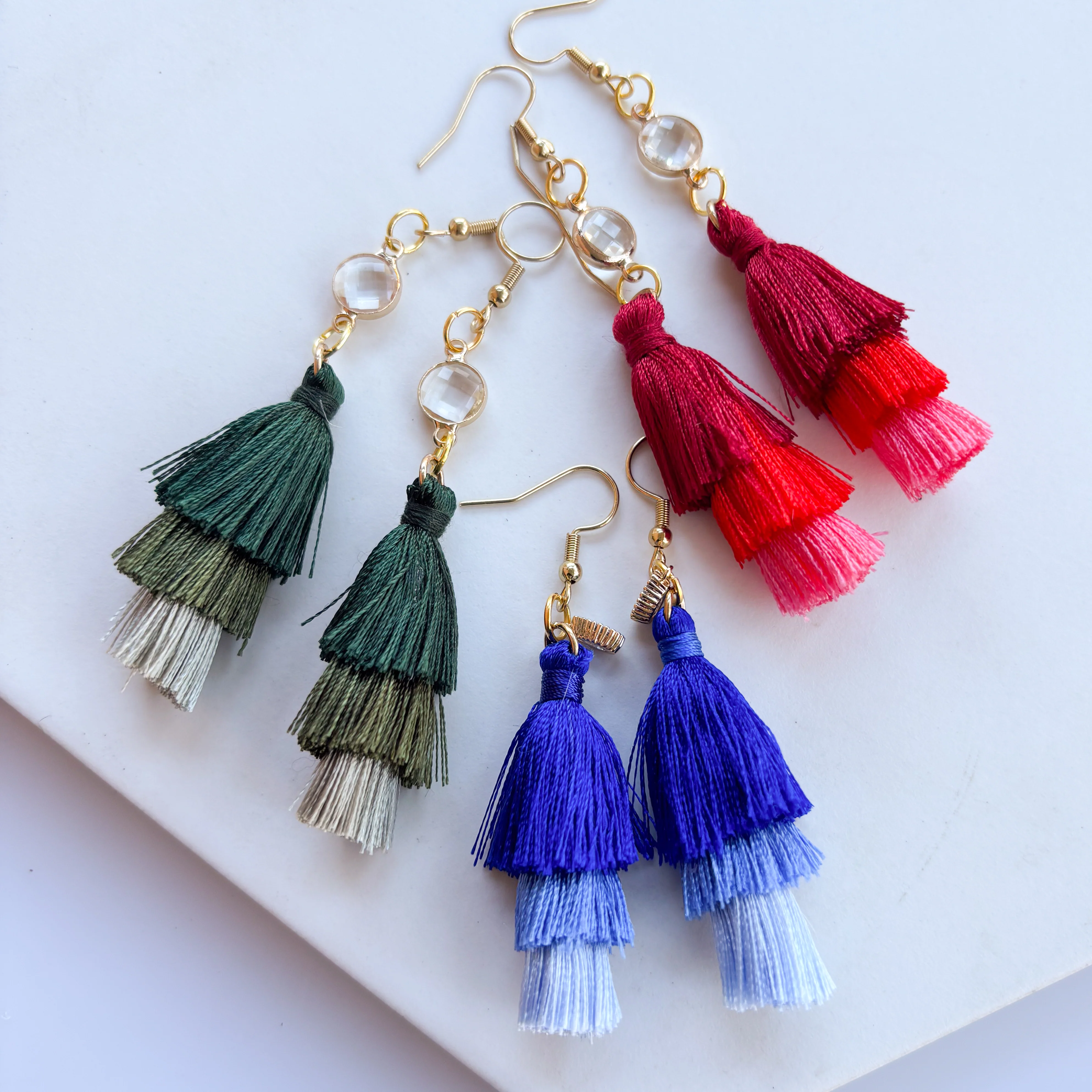 TASSEL CHARM EARRINGS - Image 3