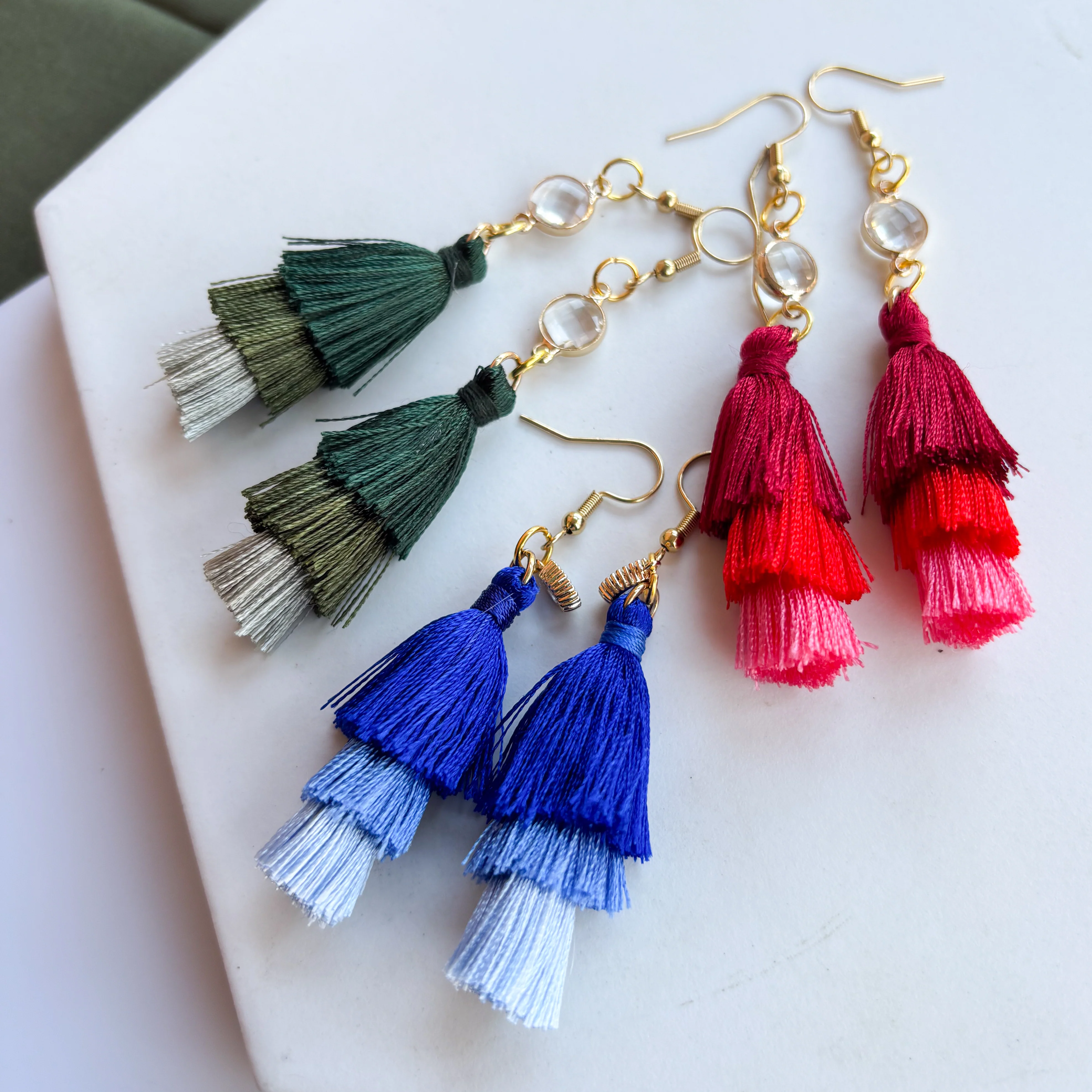 TASSEL CHARM EARRINGS - Image 2