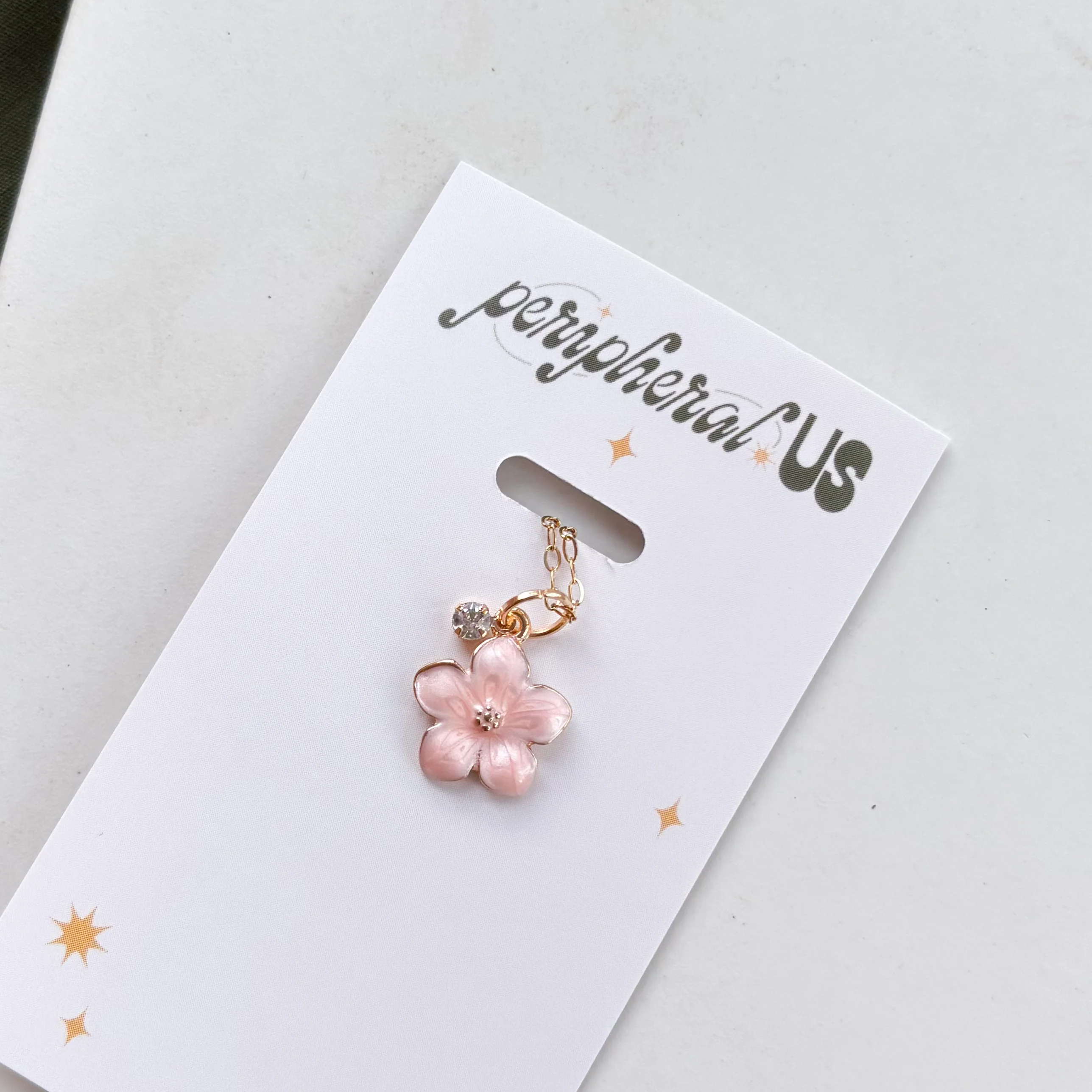 CHERRY BLOSSOM CHARM NECKLACE - Image 2
