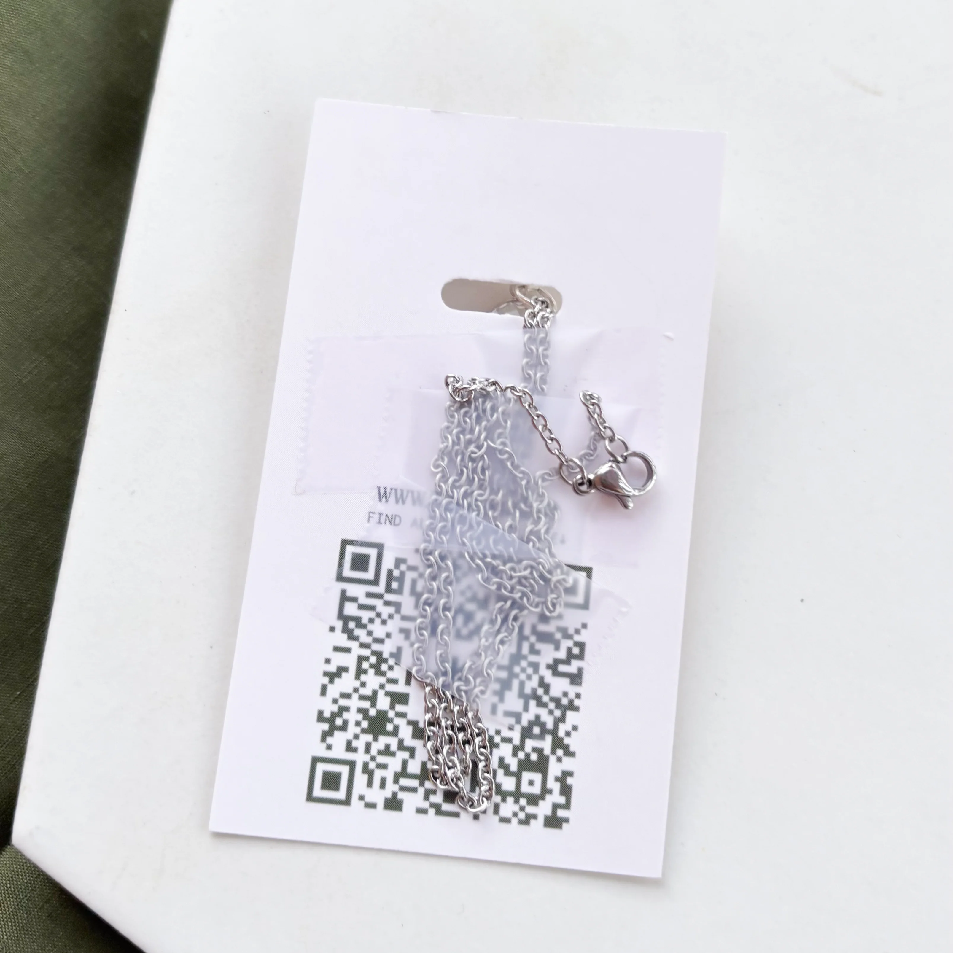 SILVER SPIKE CHARM NECKLACE - Image 3
