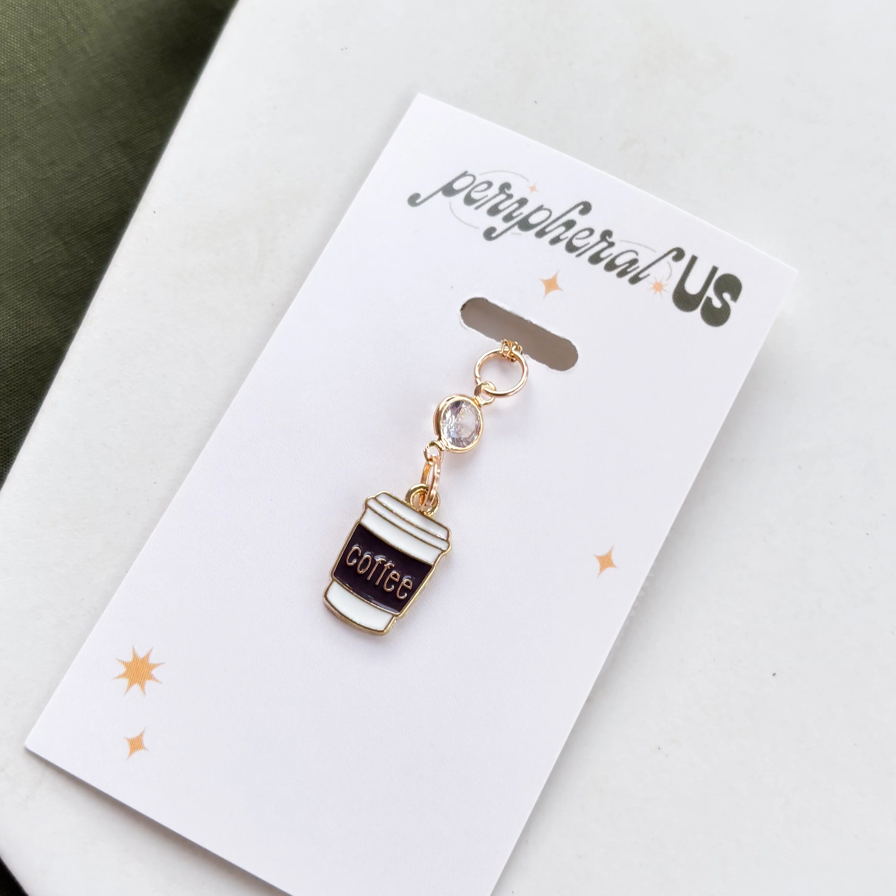 COFFEE CHARM NECKLACE