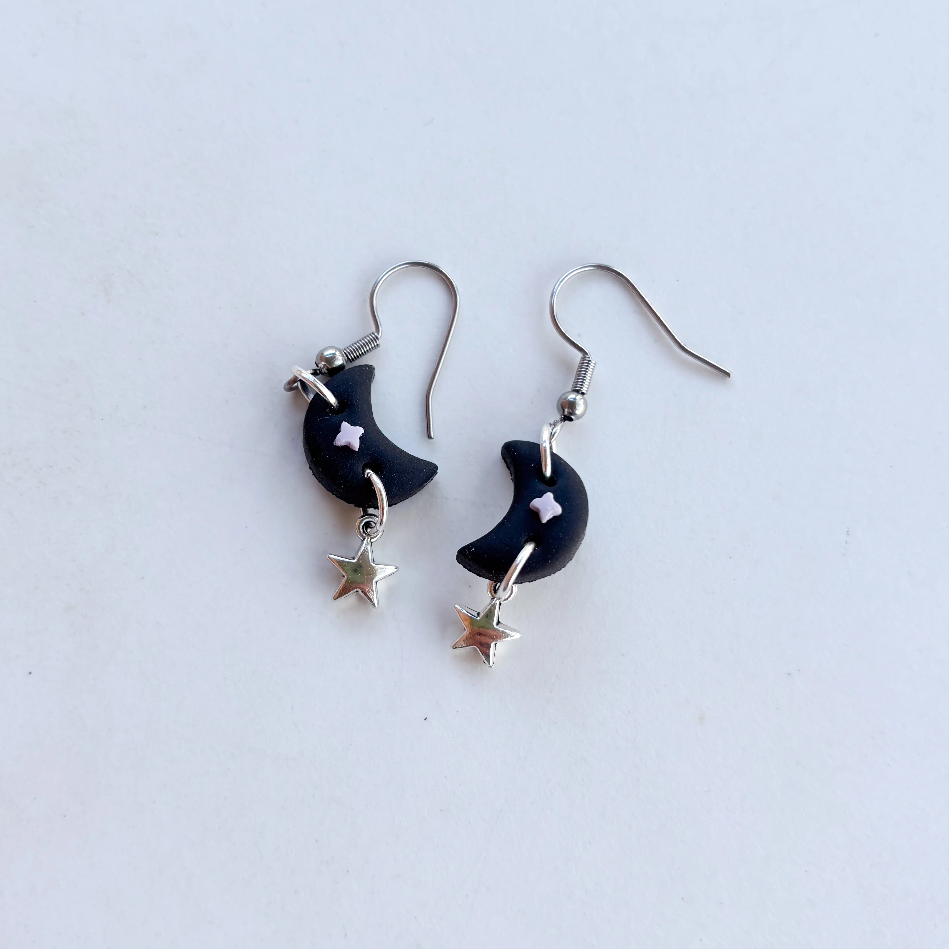 LAVENDER LILAC MOON EARRINGS (MINI) - Image 1