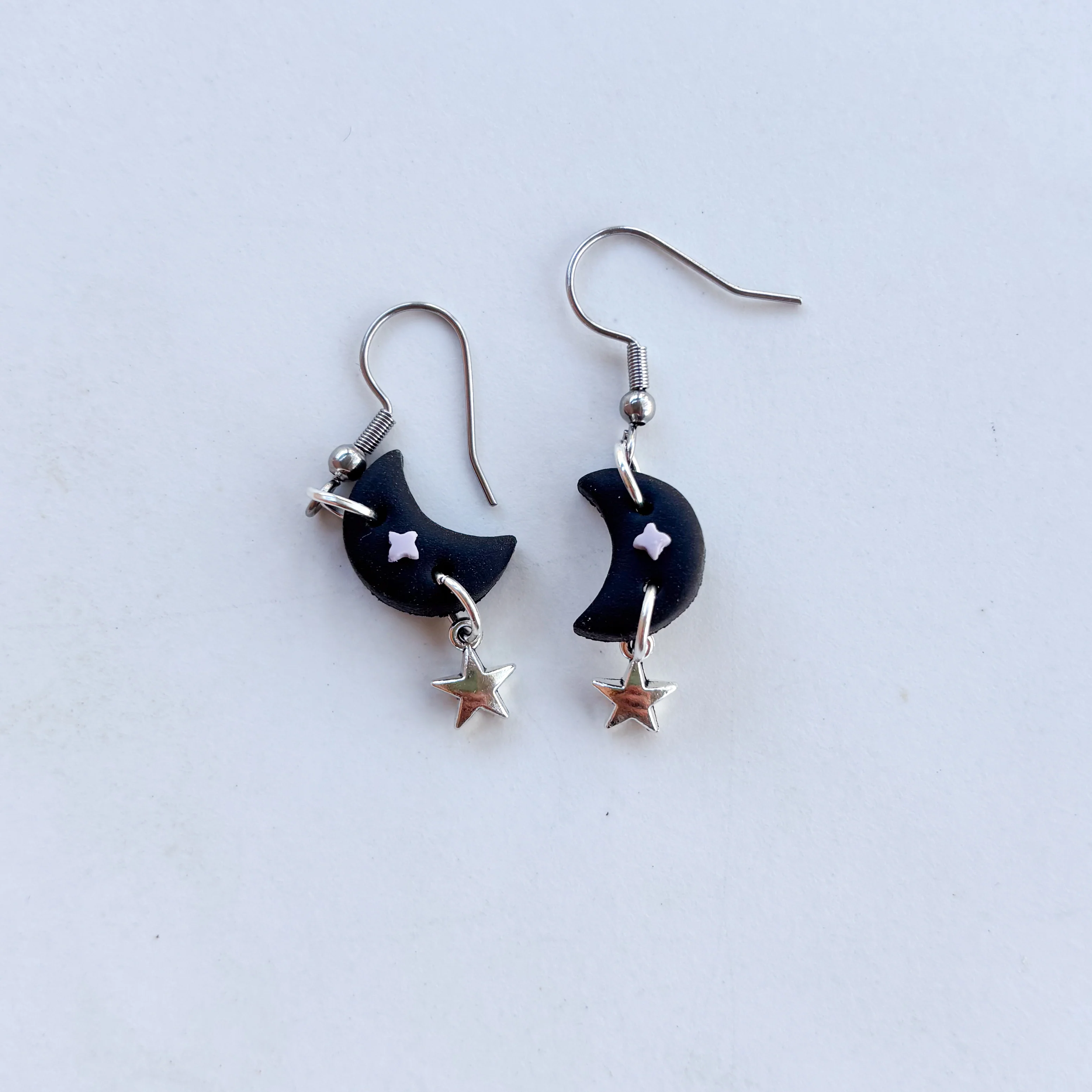 LAVENDER LILAC MOON EARRINGS (MINI) - Image 2