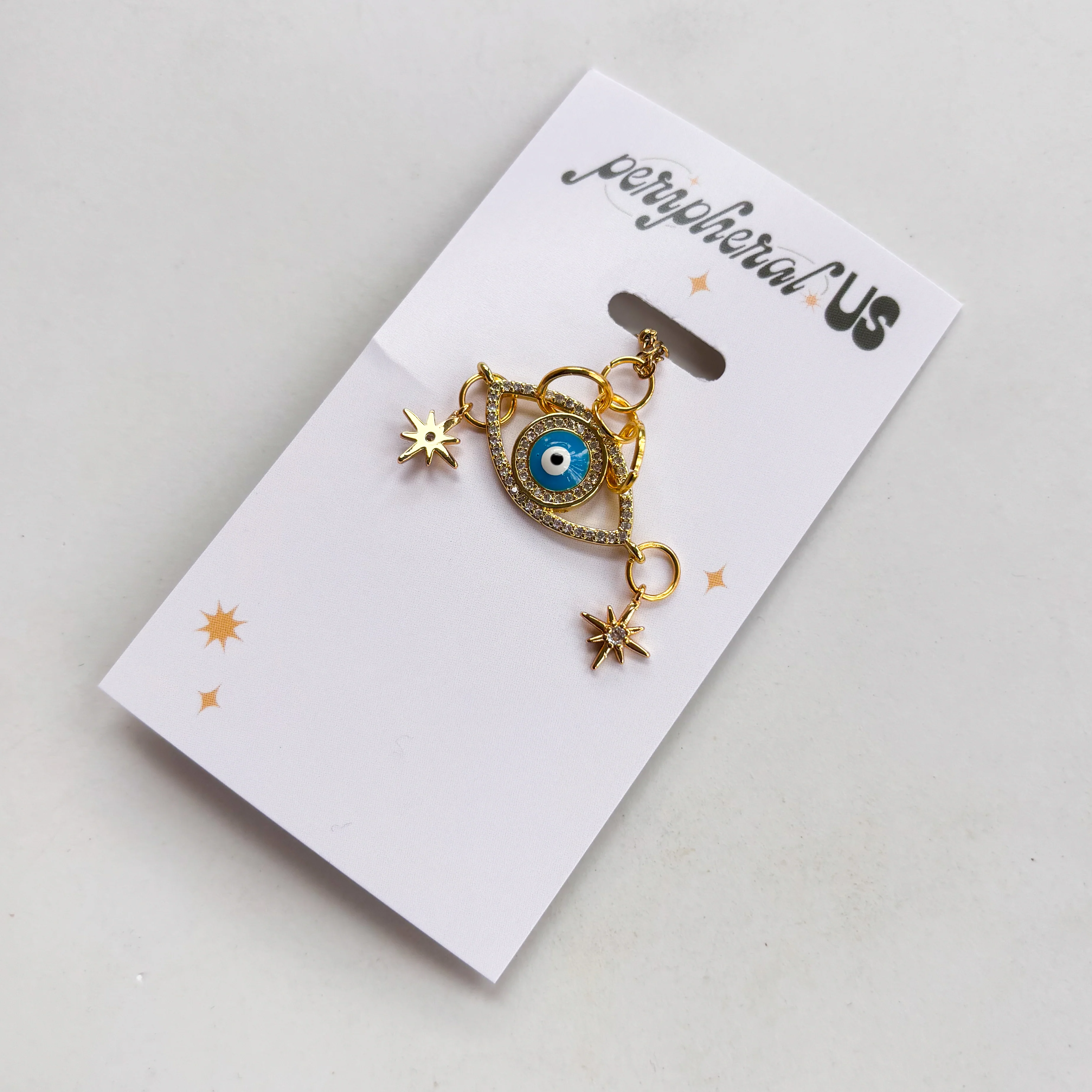 EVIL EYE & STAR CHARM NECKLACE - Image 2