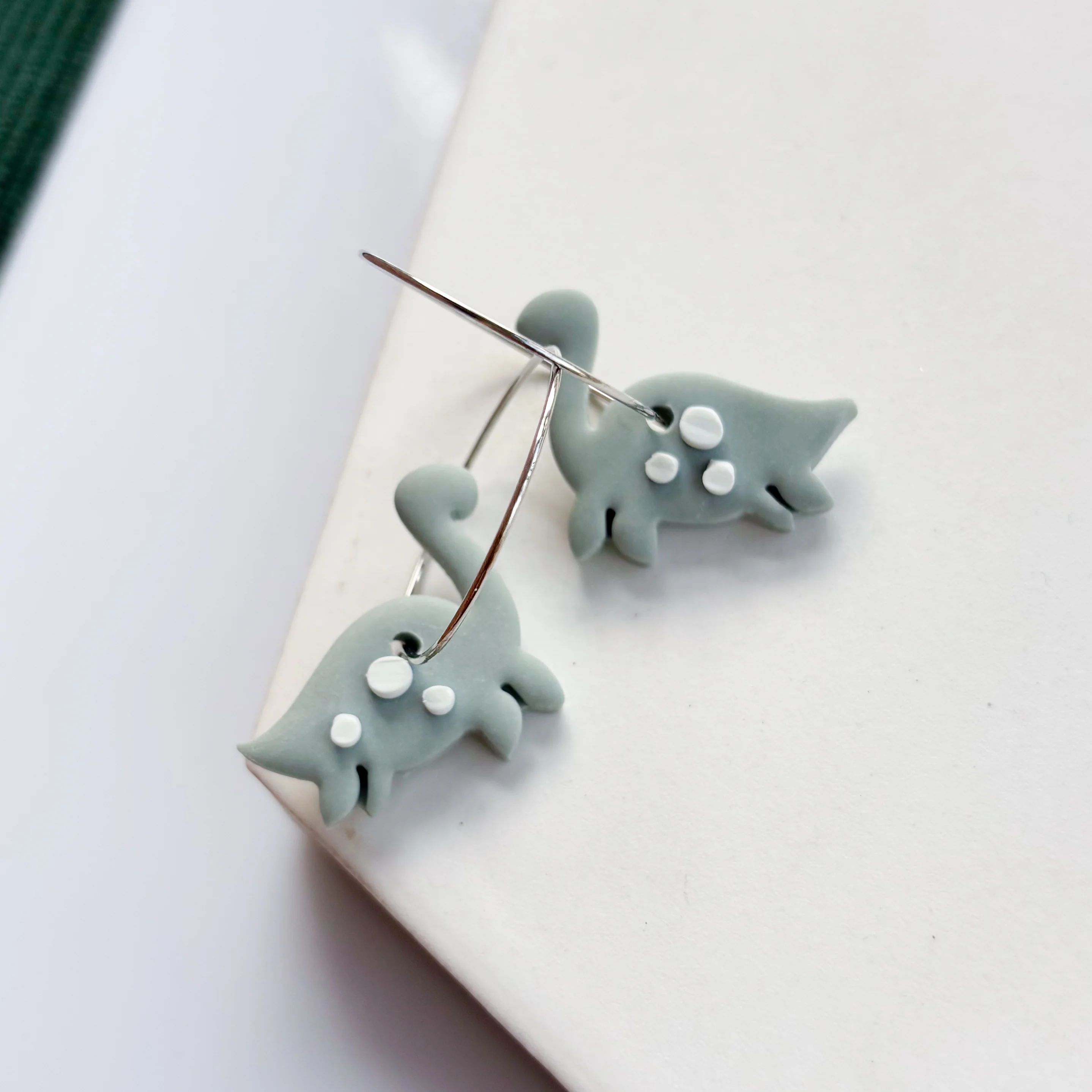LOCH NESS MONSTER HOOP EARRINGS - Image 2
