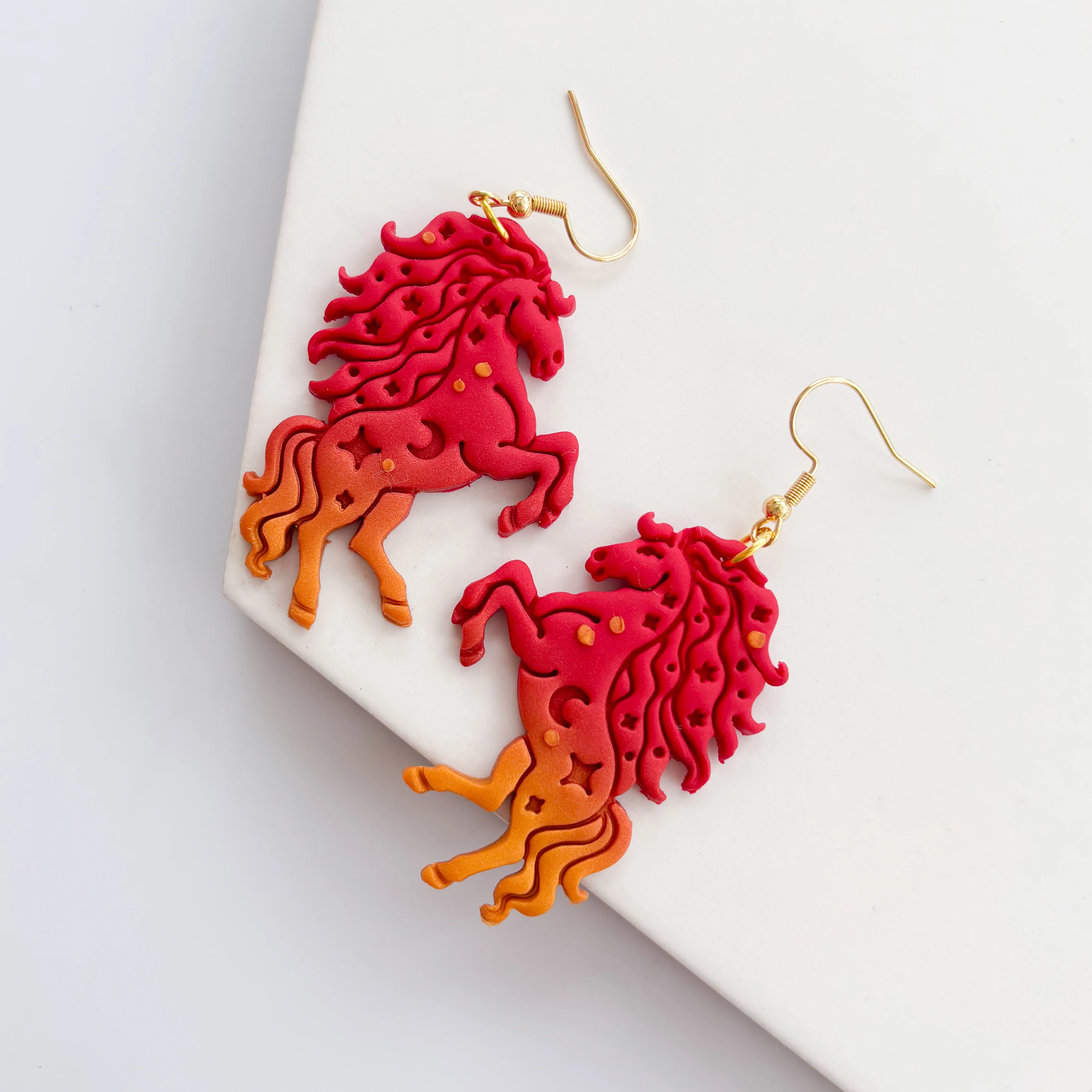 STARRY LUNAR NEW YEAR HORSE EARRINGS