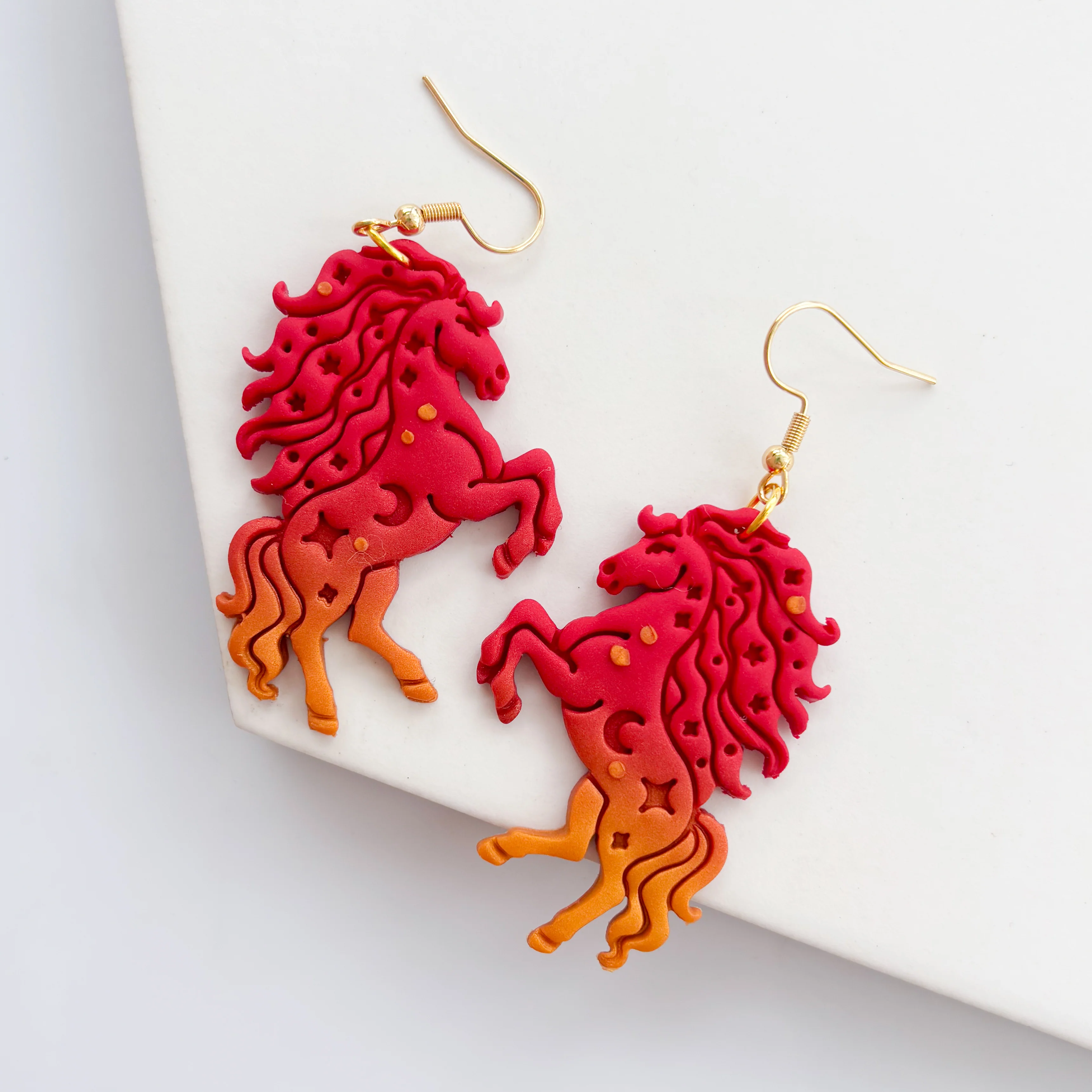 STARRY LUNAR NEW YEAR HORSE EARRINGS - Image 3