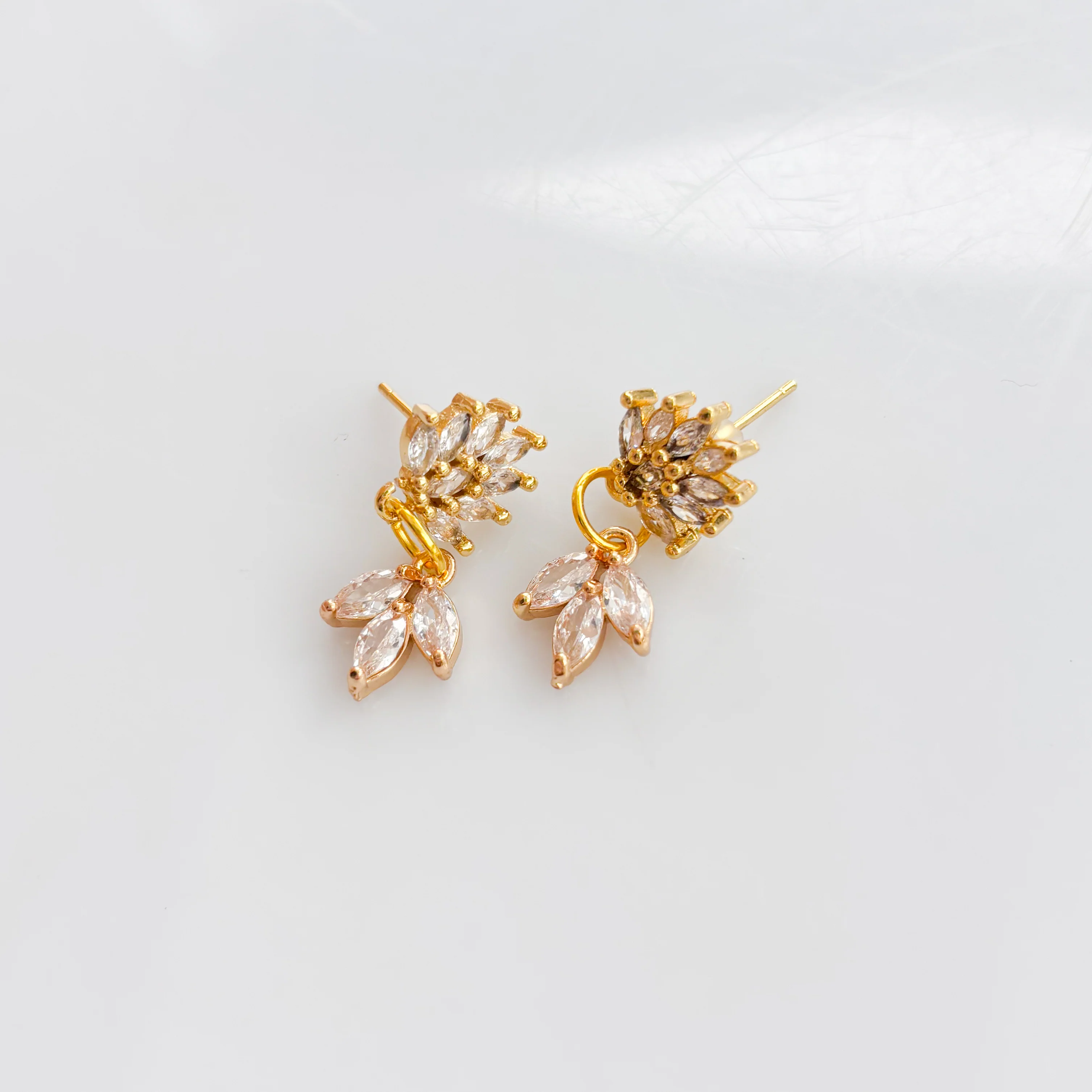 FANCY ORNATE STUD CHARM EARRINGS - Image 1