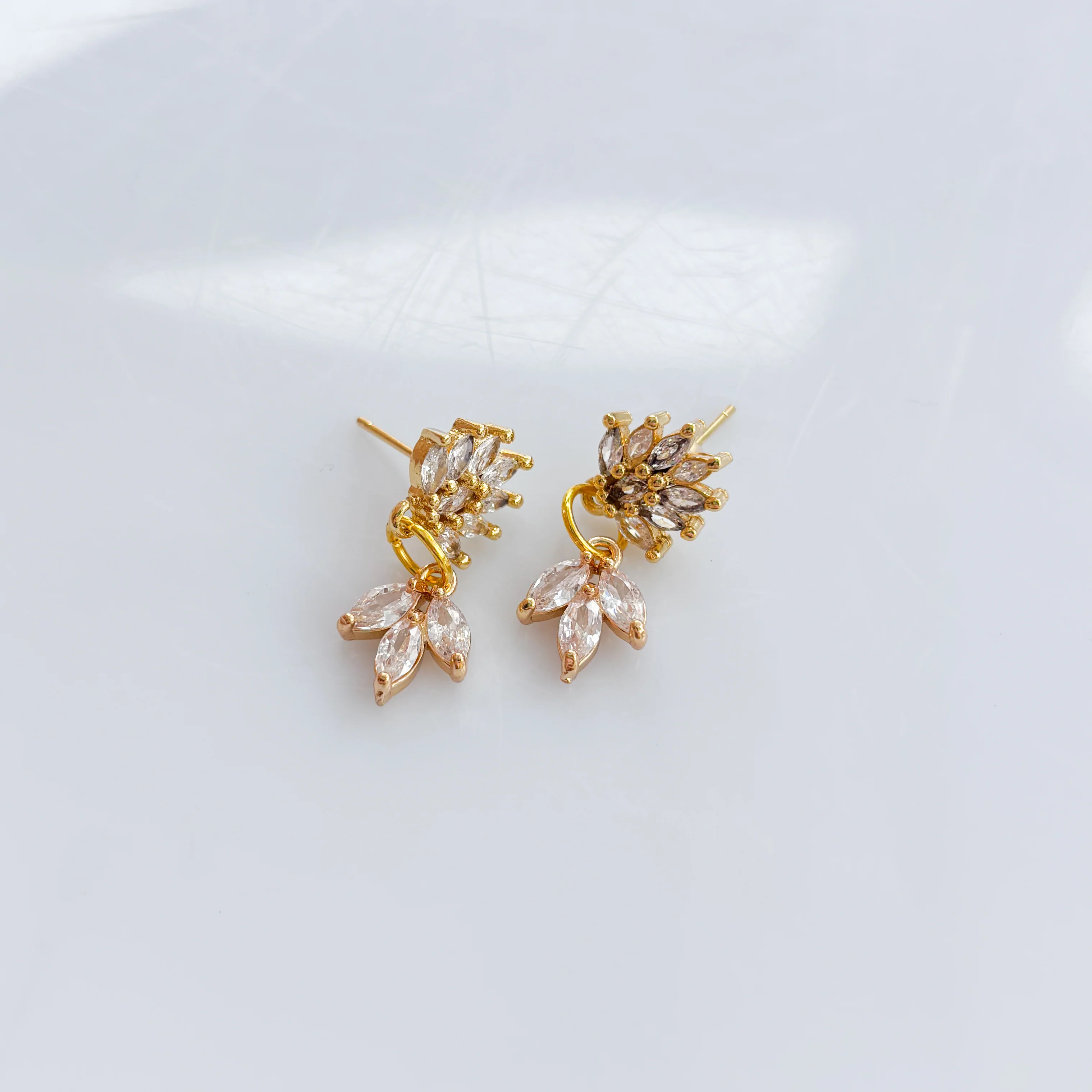 FANCY ORNATE STUD CHARM EARRINGS - Image 2