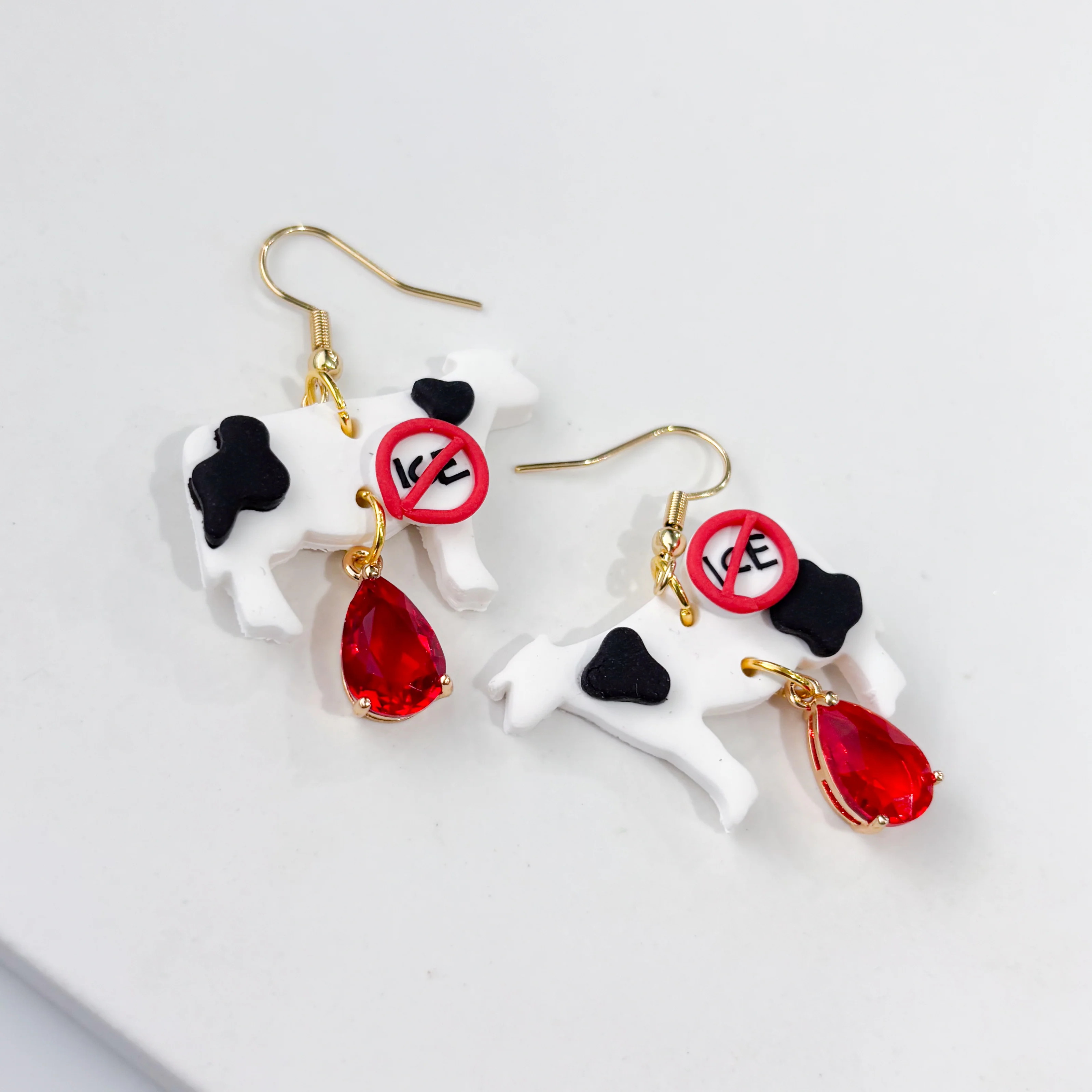 ICE OUT COW EARRINGS - Image 3