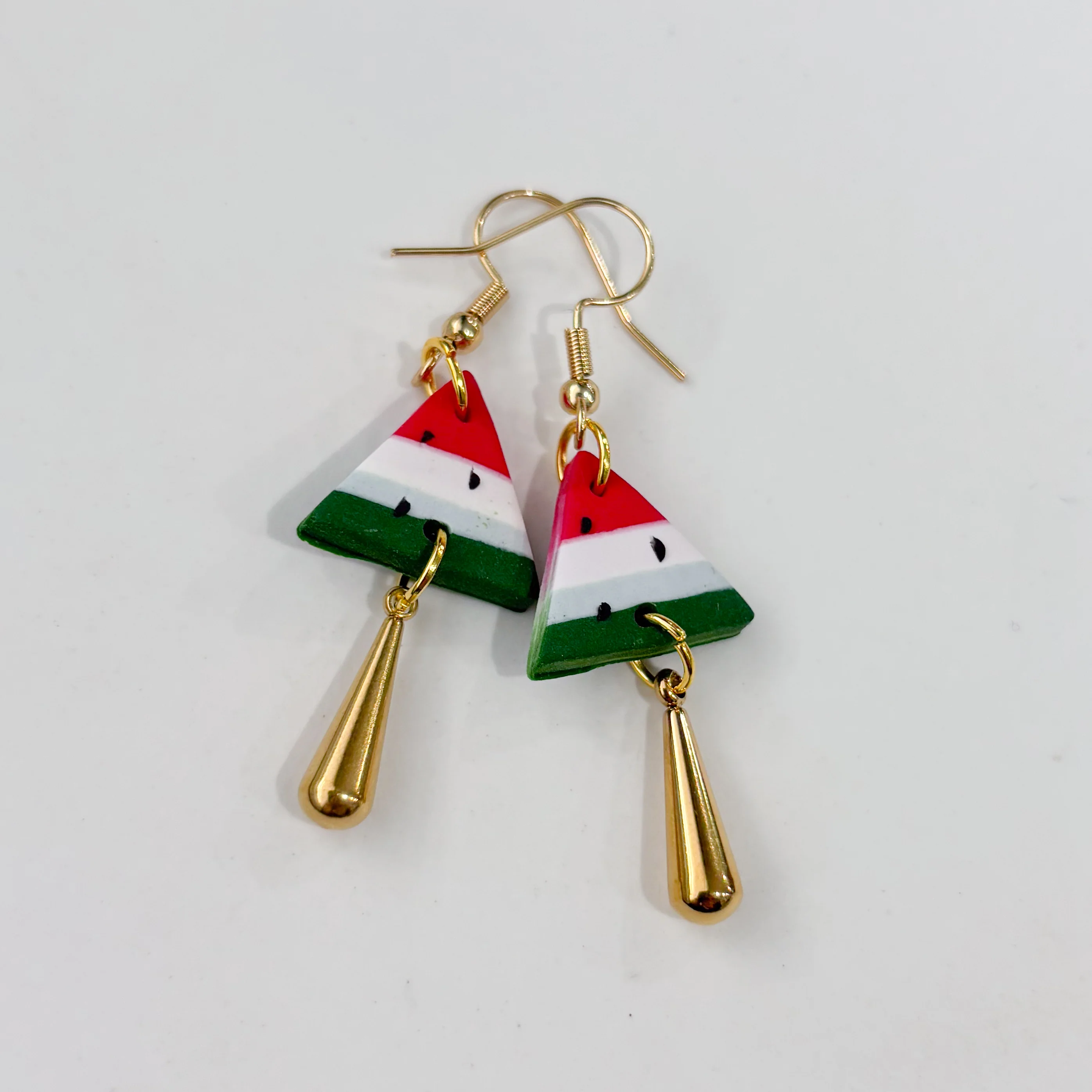 WATERMELON SLICES FOR PALESTINE EARRINGS - Image 2