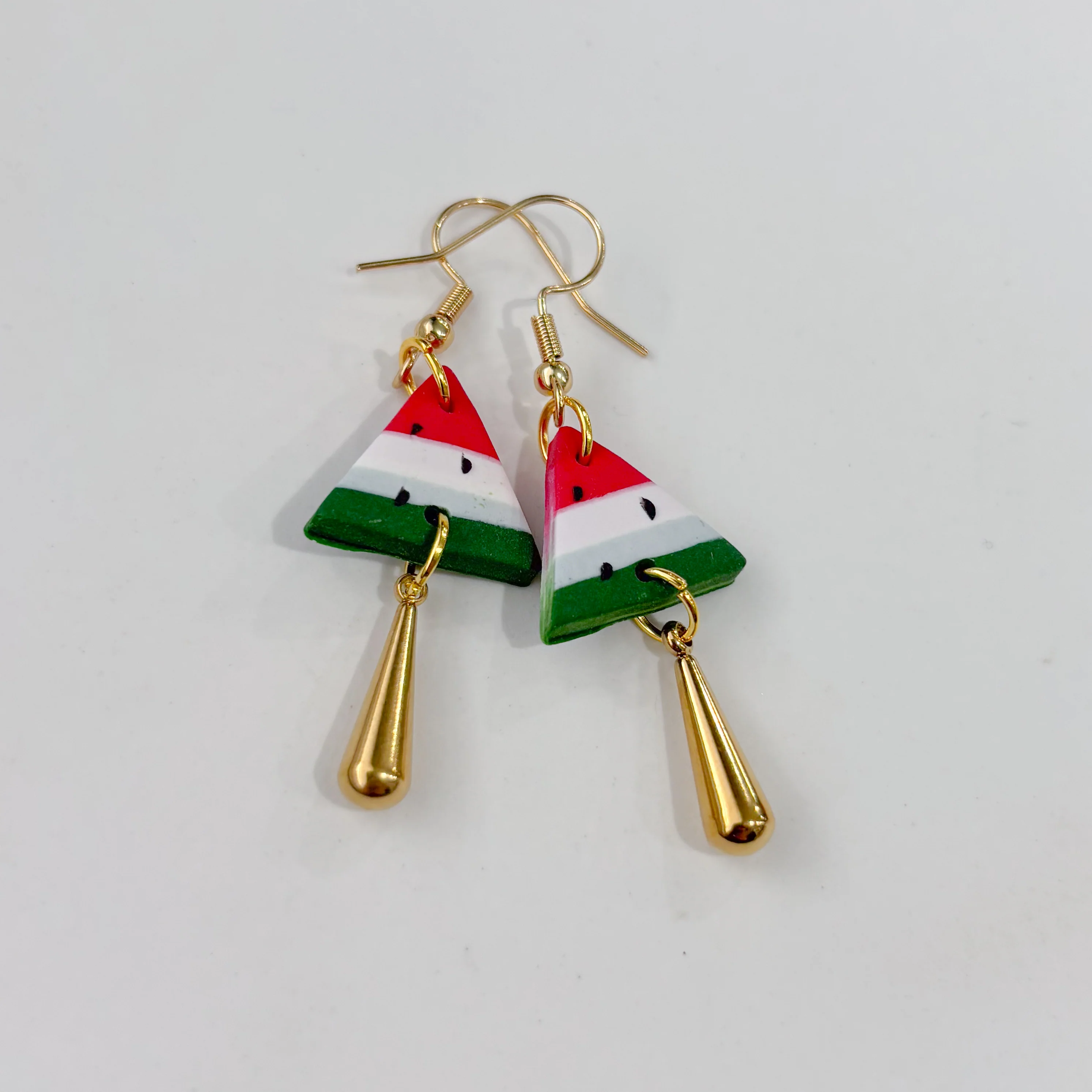 WATERMELON SLICES FOR PALESTINE EARRINGS - Image 3