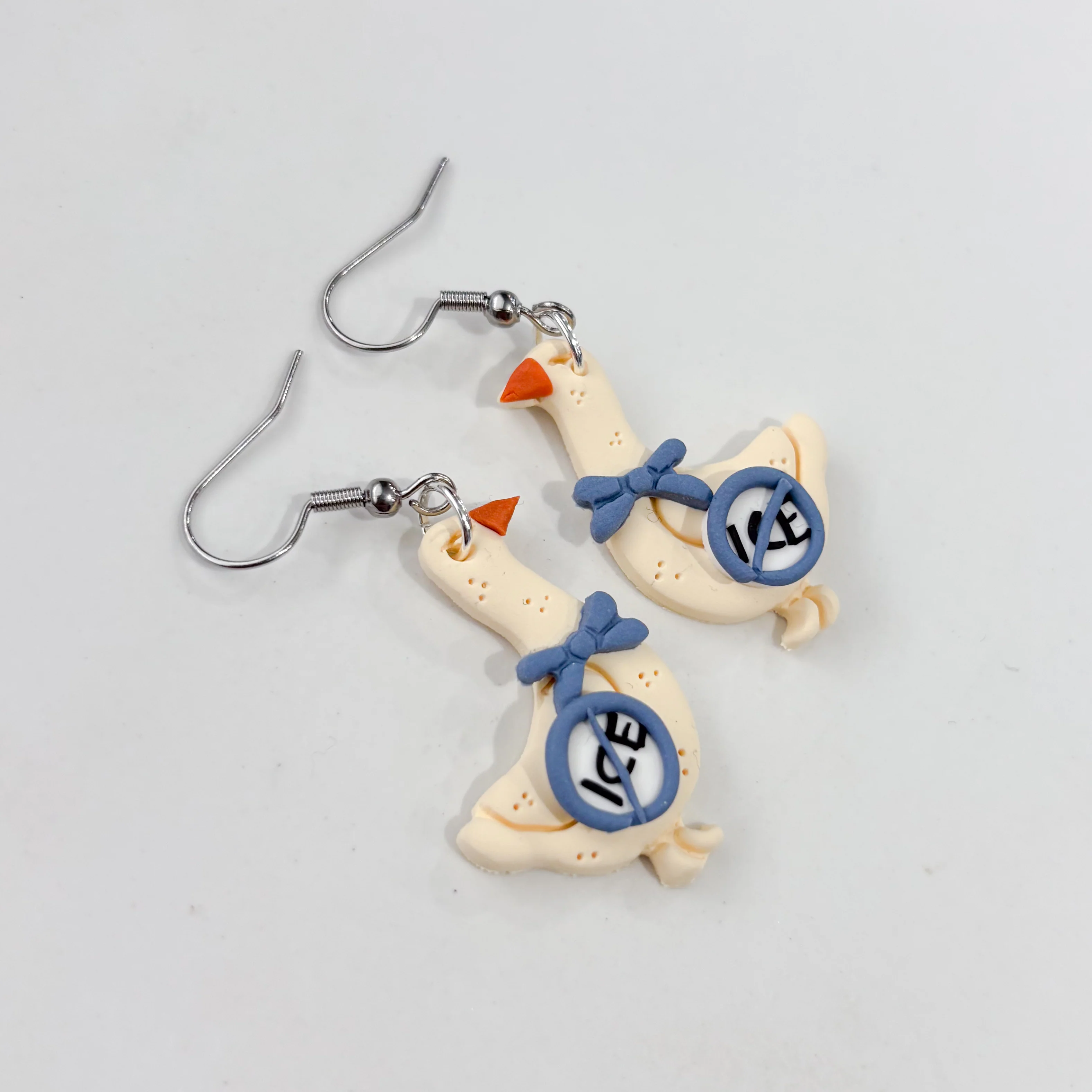 ICE OUT GEESE EARRINGS (BLUE) - Image 2