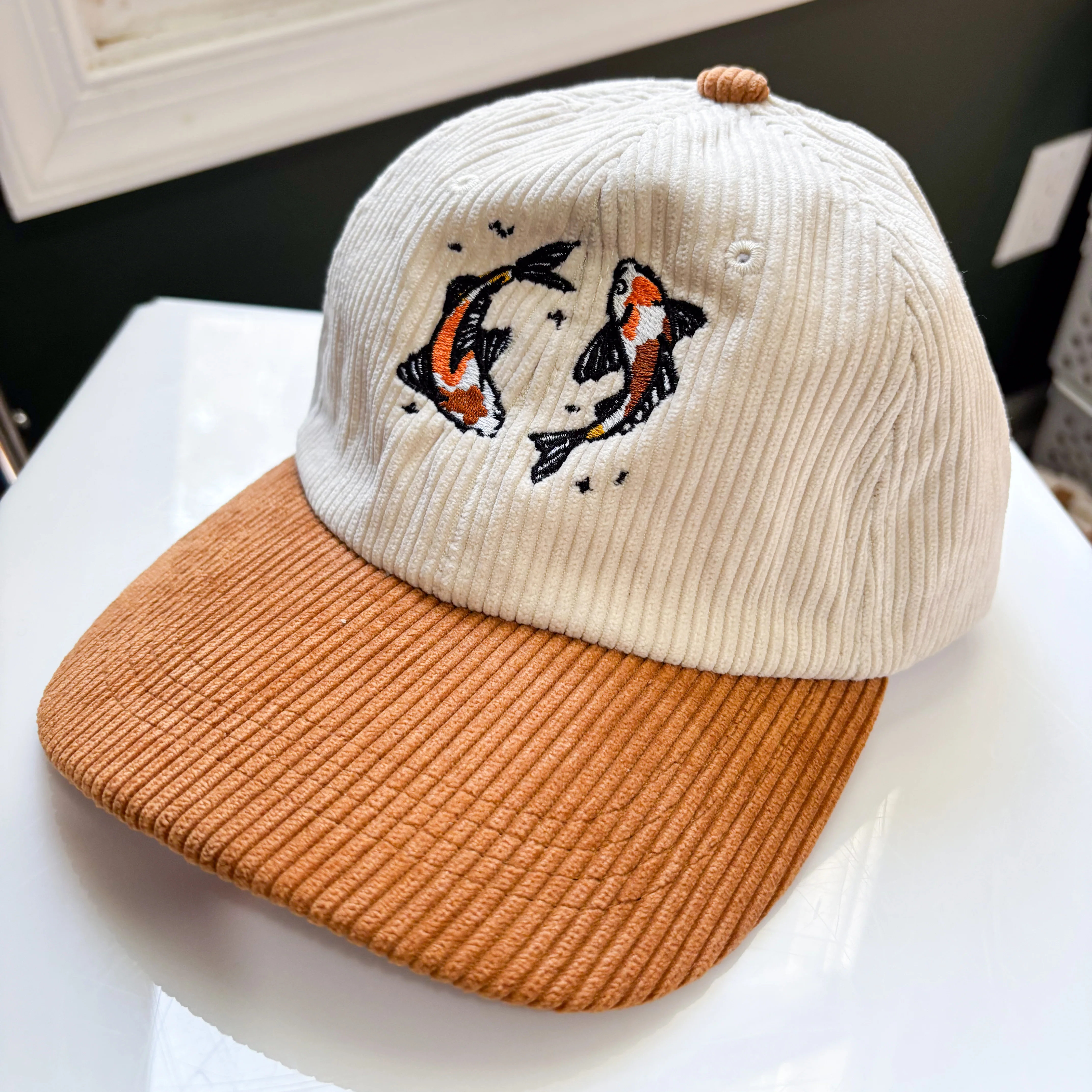KOI FISH CORDUROY CAP - Image 2