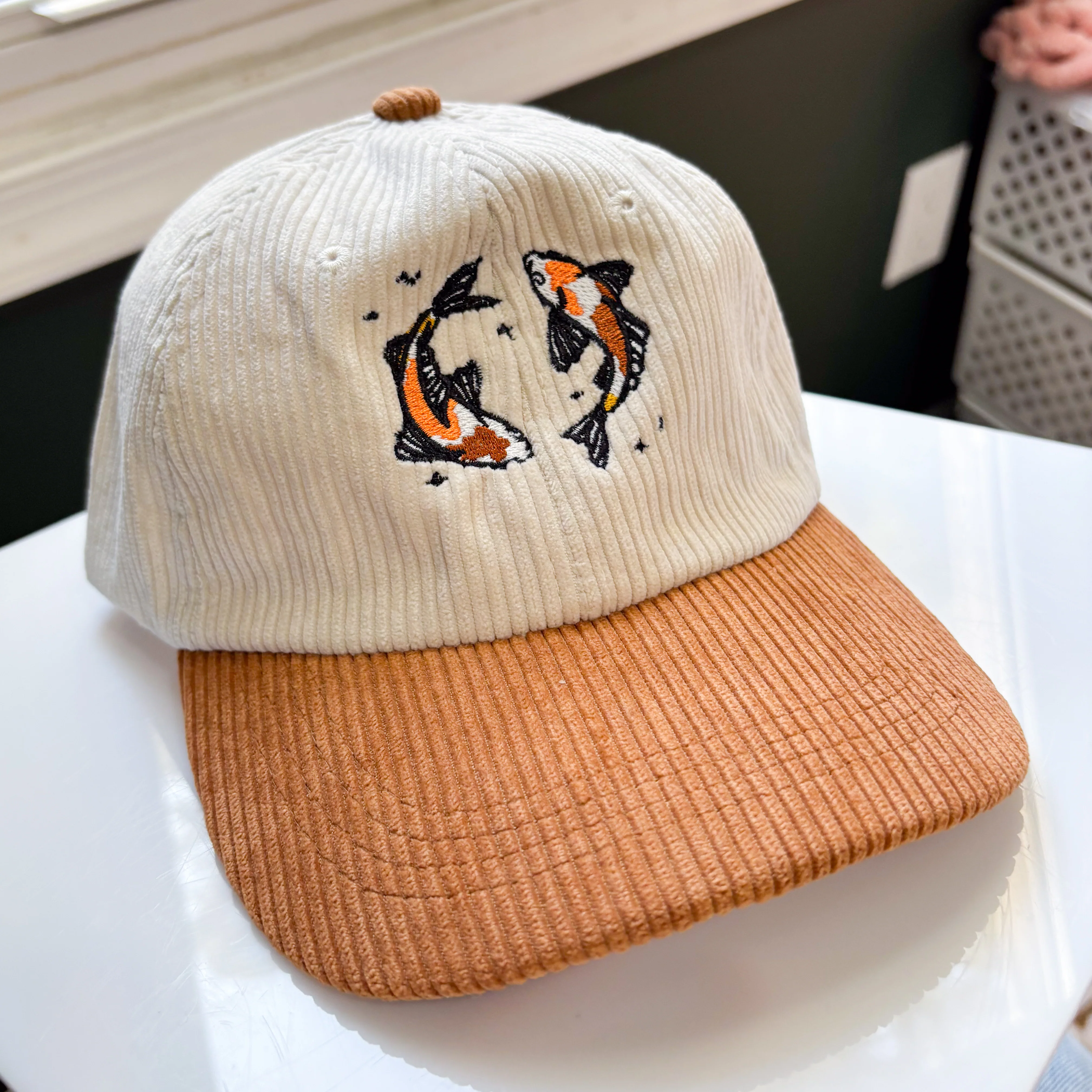 KOI FISH CORDUROY CAP - Image 3