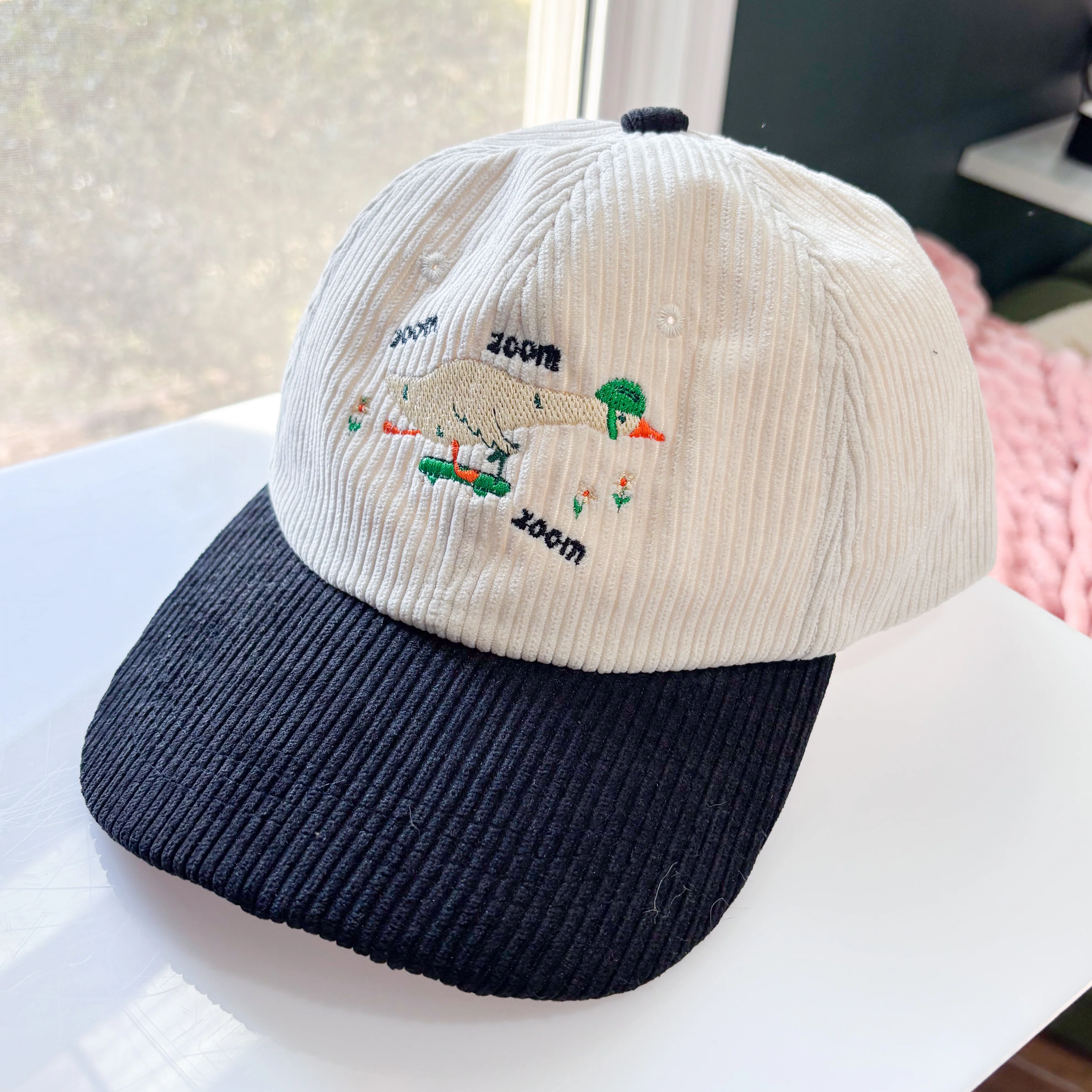 ZOOM ZOOM SKATEBOARDING GOOSE CORDUROY CAP - Image 2