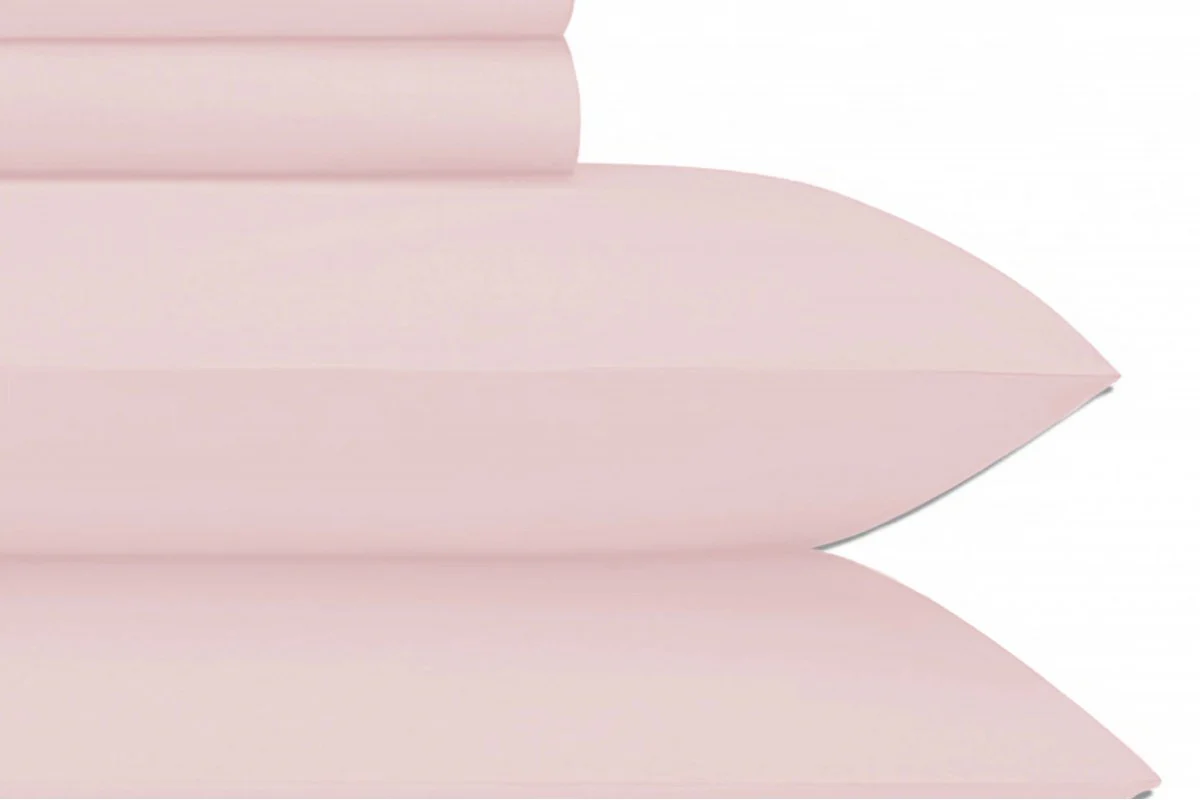 Sheet Set, Cotton Sateen Light Pink - Image 1