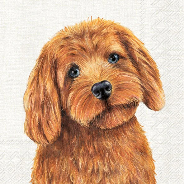Lunch Napkin, Farm Dog - Image 1