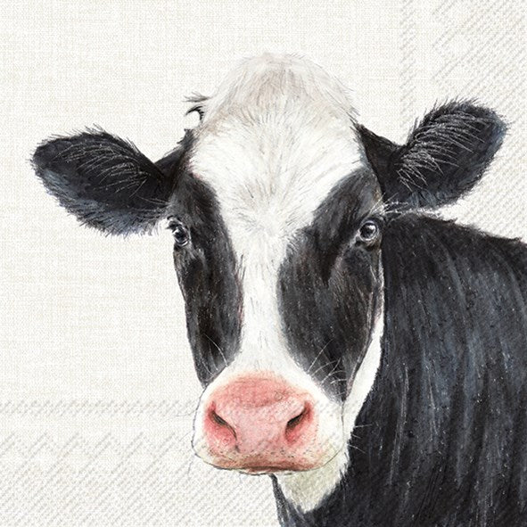 Lunch Napkin, Farm Cow