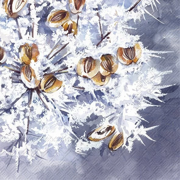 Lunch Napkin, Frosty Tree - Image 1