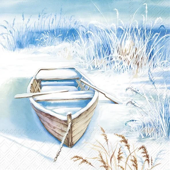 Lunch Napkin, The Boat in the Ice - Image 1