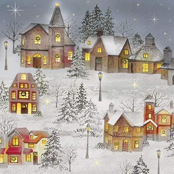 Lunch Napkin, Feels Like Christmas - Image 1