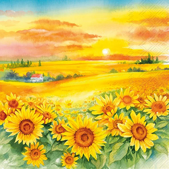 Lunch Napkin, Joie de Vivre - Image 1