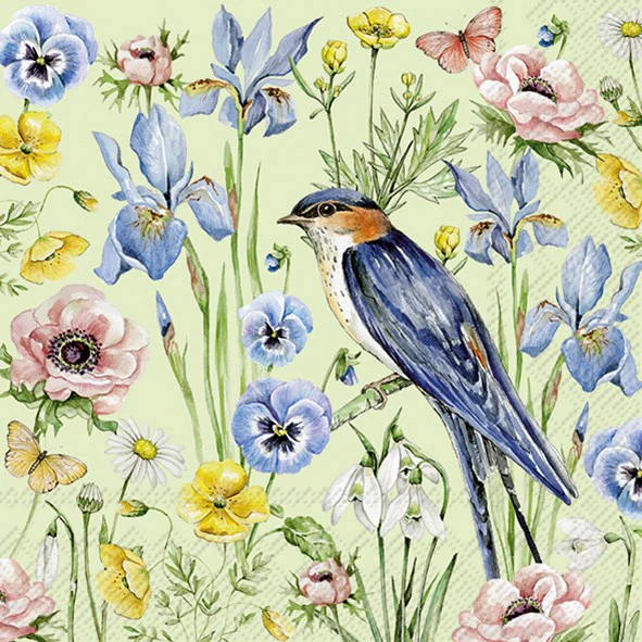 Lunch Napkin, Spring Blooms - Image 1