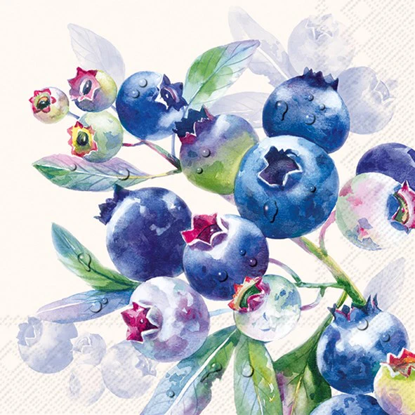 Lunch Napkin, Blueberry - Image 1