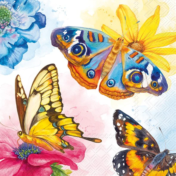 Lunch Napkin, Garden Beauties - Image 1