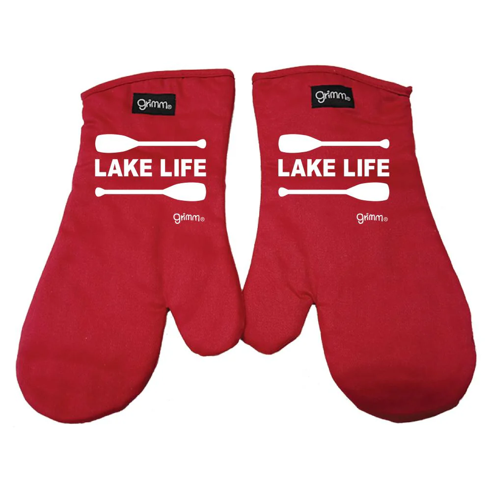 Oven Mitt Set, Lake Life