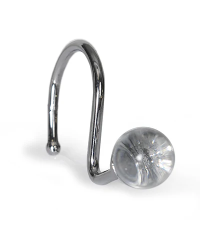 Shower Curtain Hooks - Luminous Clear Ball - Image 1