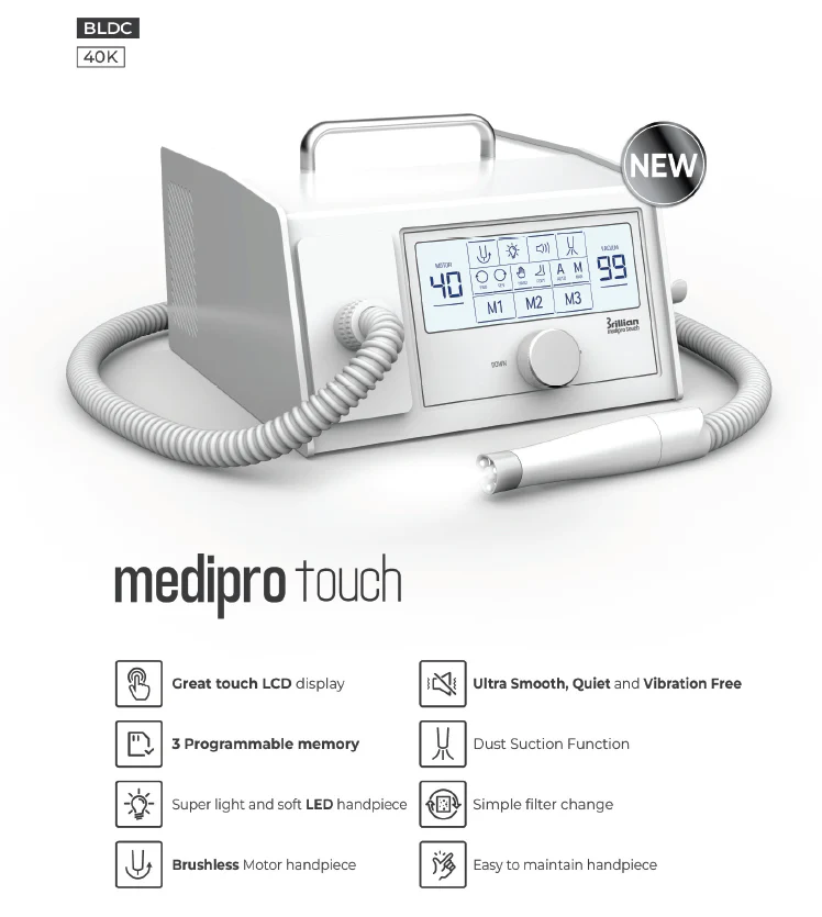 Saeshin MediPro Touch 40K LED Vacuum Drill Set