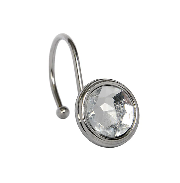 Shower Curtain Hooks - Meagan Round Diamond - Image 1