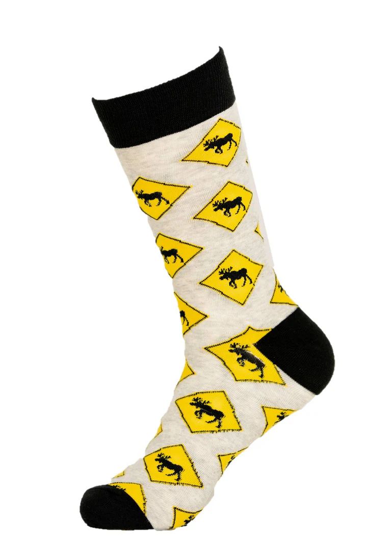 Men’s Socks, Moose Crossing
