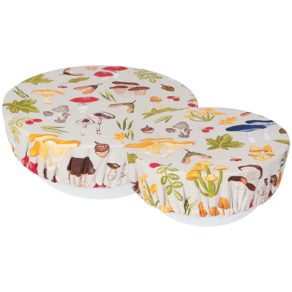 Bowl Cover Set, Field Mushrooms - Image 1