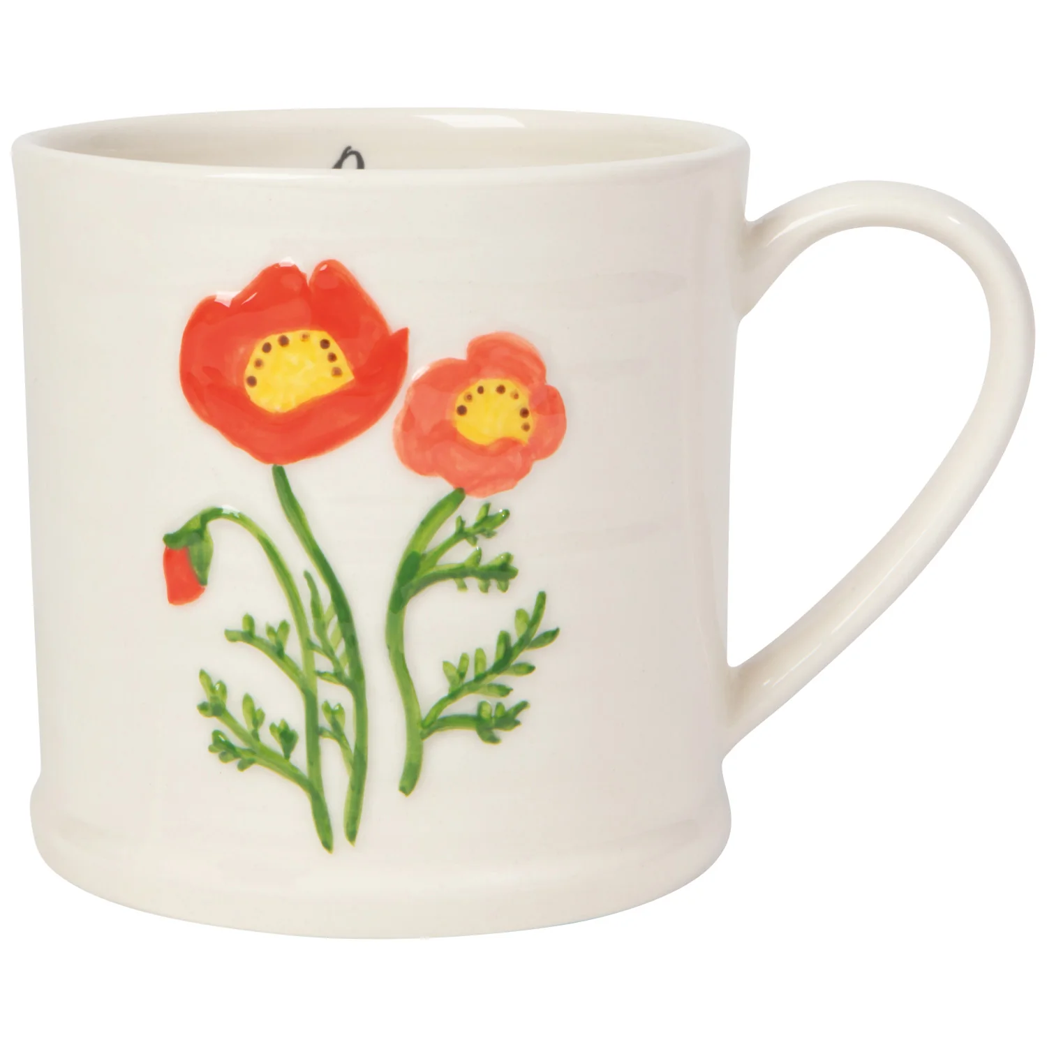 Embossed Mug, Poppy