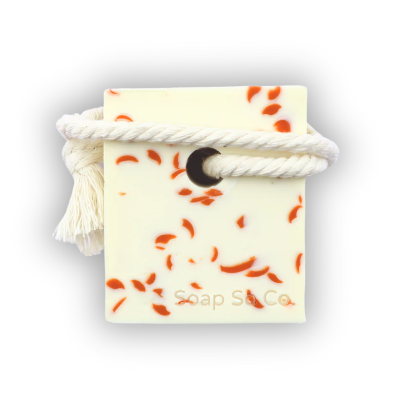 Soap on a Rope, Orange Drip