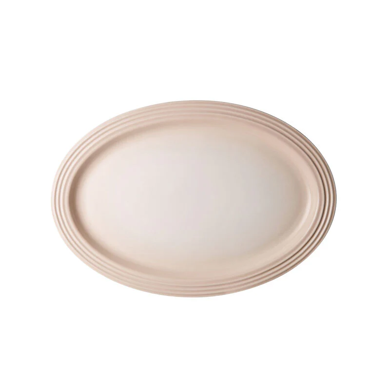 Oval Serving Platter, Meringue - Image 1