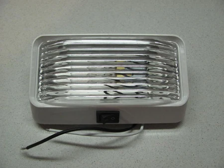 Porch Light With Power Switch, Rectangular- in choice of 2 colors - Image 2