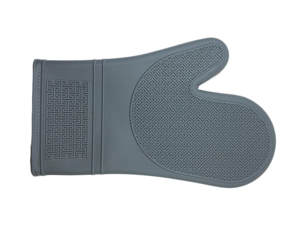 Silicone Oven Mitt Set, Grey - Image 1