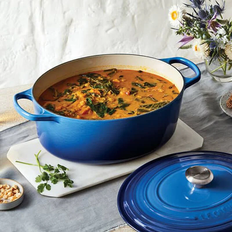 Oval Dutch Ovens, Blueberry Enameled Cast Iron - Image 2