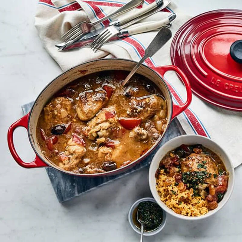 Oval Dutch Ovens, Cerise Enameled Cast Iron - Image 2