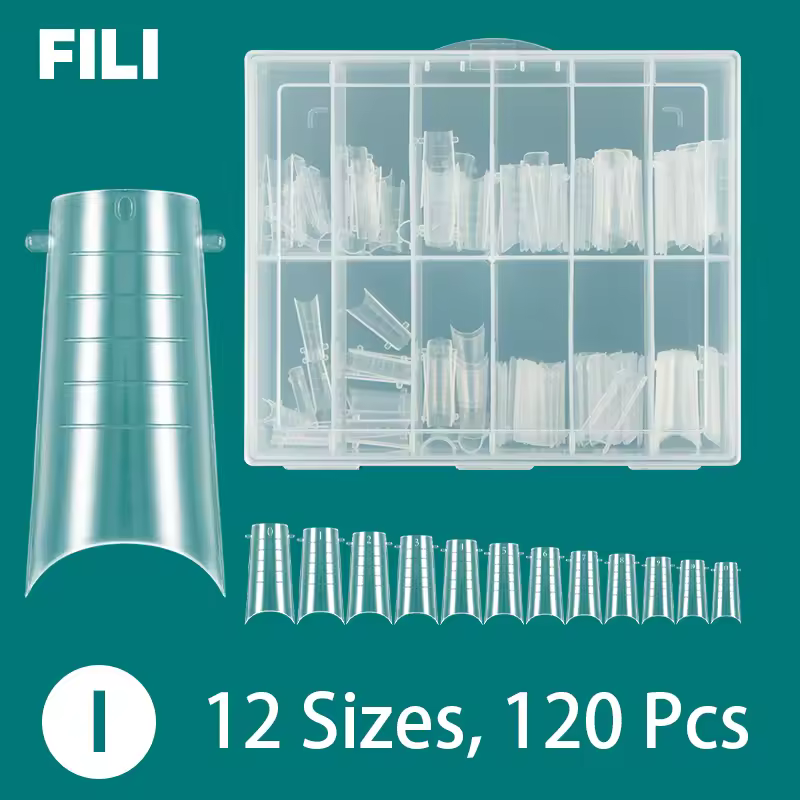 UPPER/DUAL NAIL FORMS #6 FOR ACRYGEL, POLYGEL 120pc - Image 1